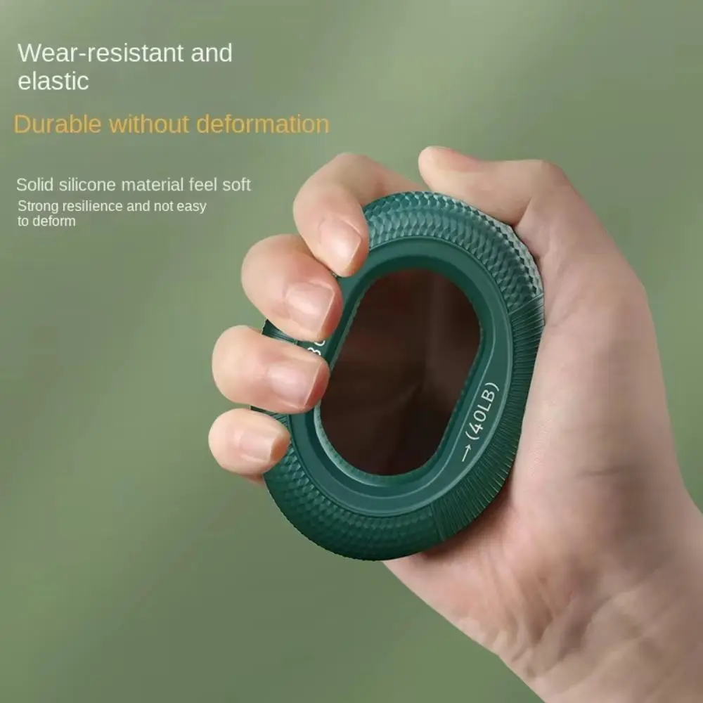 Solid Silicone Exercise Ring, Carpal Expander & Hand Strength Muscle Trainer – Wrist & Finger Workout Fitness Device for Home Use