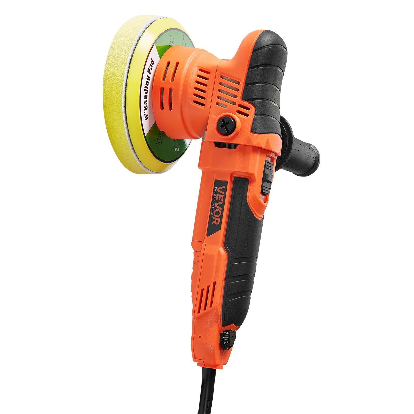 VEVOR Car Buffer Polisher, 6-Inch Dual Action Polisher Buffer Waxer, 650W 6 Variable Speeds 2000-6800RPM Random Orbital Polisher Kit for Cars Detailing, Waxing, Polishing VEVOR Car Buffer Polisher, 6-Inch Dual Action Polisher Buffer Waxer, 650W 6 Variable Speeds 2000-6800RPM Random Orbital Polisher Kit for Cars Detailing, Waxing, Polishing