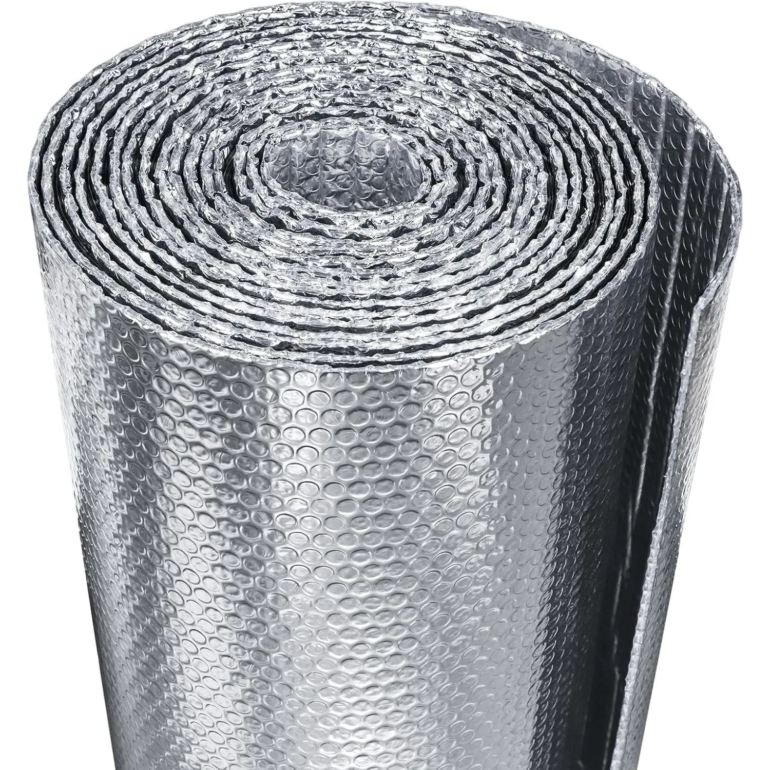 Reflective Insulation Foam,48" x 10 Ft Window Insulation for Summer Heat,Aluminum Foil Bubble Insulation Roll for Keep Heat,Window Insulation Kit for RV, Thermal Insulation Cover for Window.