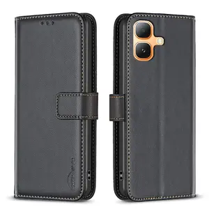 Wallet Style Phone Case for Infinix Gt 50pro 5g, Smart 20 4g, Hot 70, Note 60 5g, Flip Book Design, Premium Feel, Unisex Leather Cover Bf17