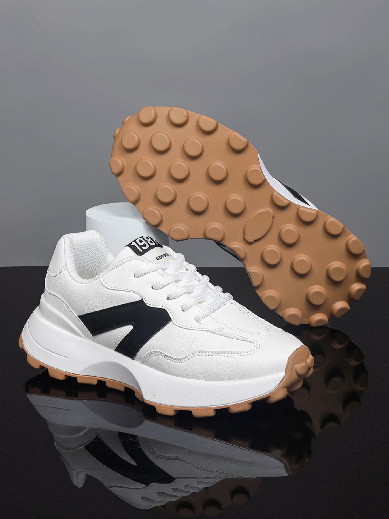 Girl's Fashionable Patchwork Design Lace Up Sneakers, Casual Comfortable Breathable Sporty Running Shoes, All-match Basic Shoes for Daily Wear