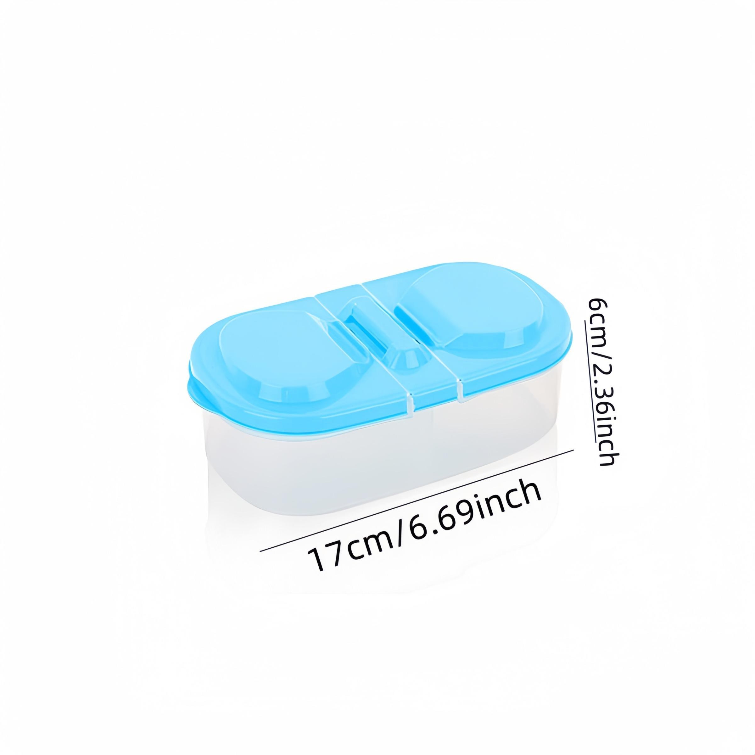 Random Color Food Storage Container with Lid, 2 Counts/set Small Storage Box, Multifunctional Organize Container for Picnic, Kitchenware Tools, Snack Container, Reusable Food Organizer, Stackable Lunch Leak Proof Container, Plastic Containers Set