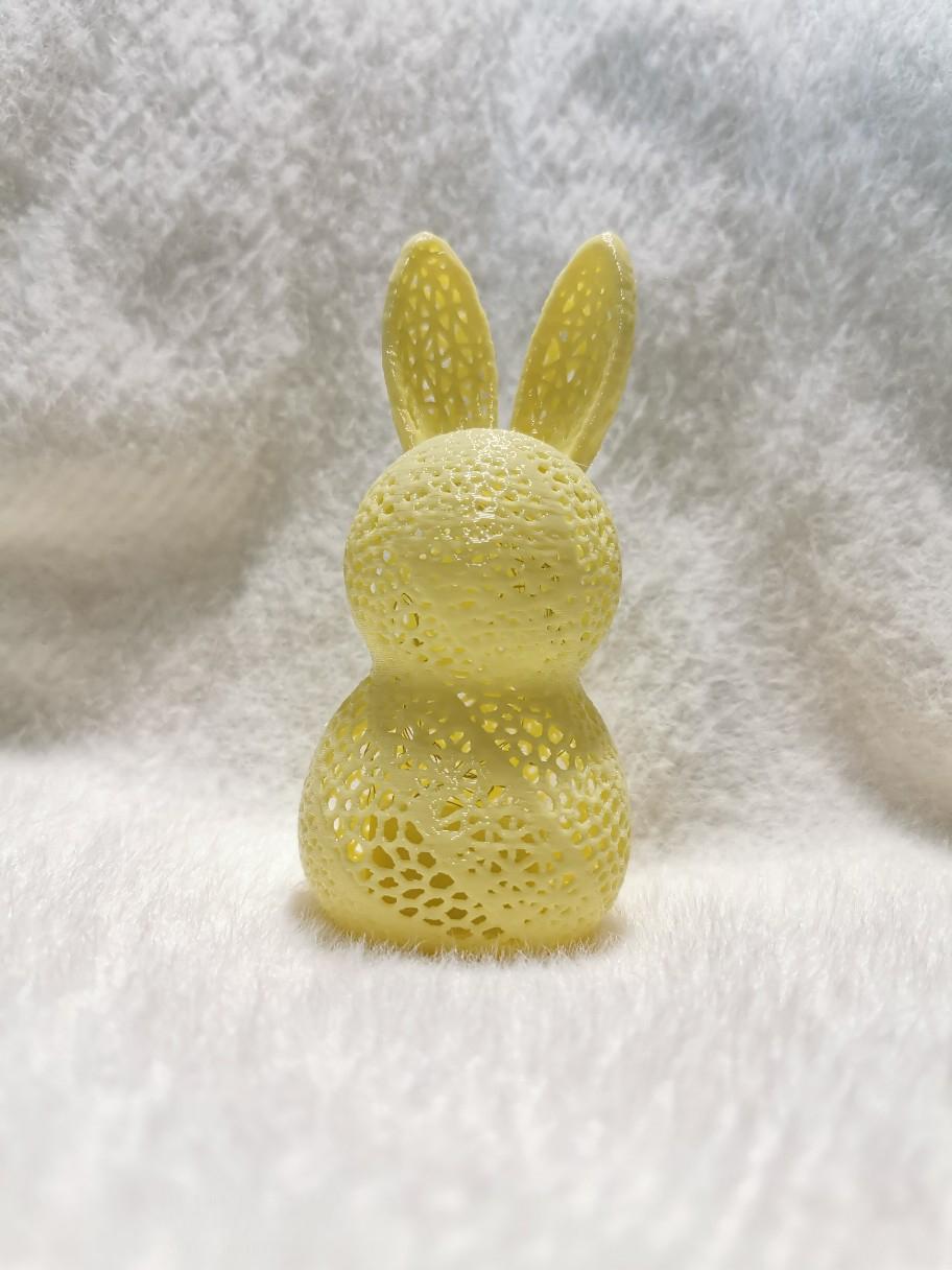 3D Printed LED Easter Hollow Rabbit Lamp, Festive Rabbit Party Decoration Ornament
