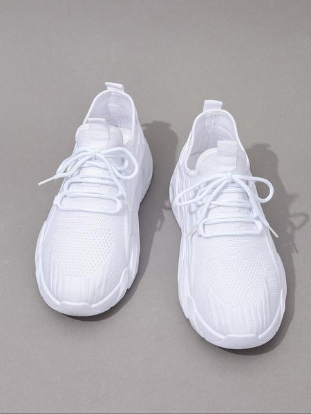 Men's Casual Sports Shoes, Shock Absorbing PVC Sole, Round Toe Low Top Design, All-Season Wearable, Comfortable & Durable