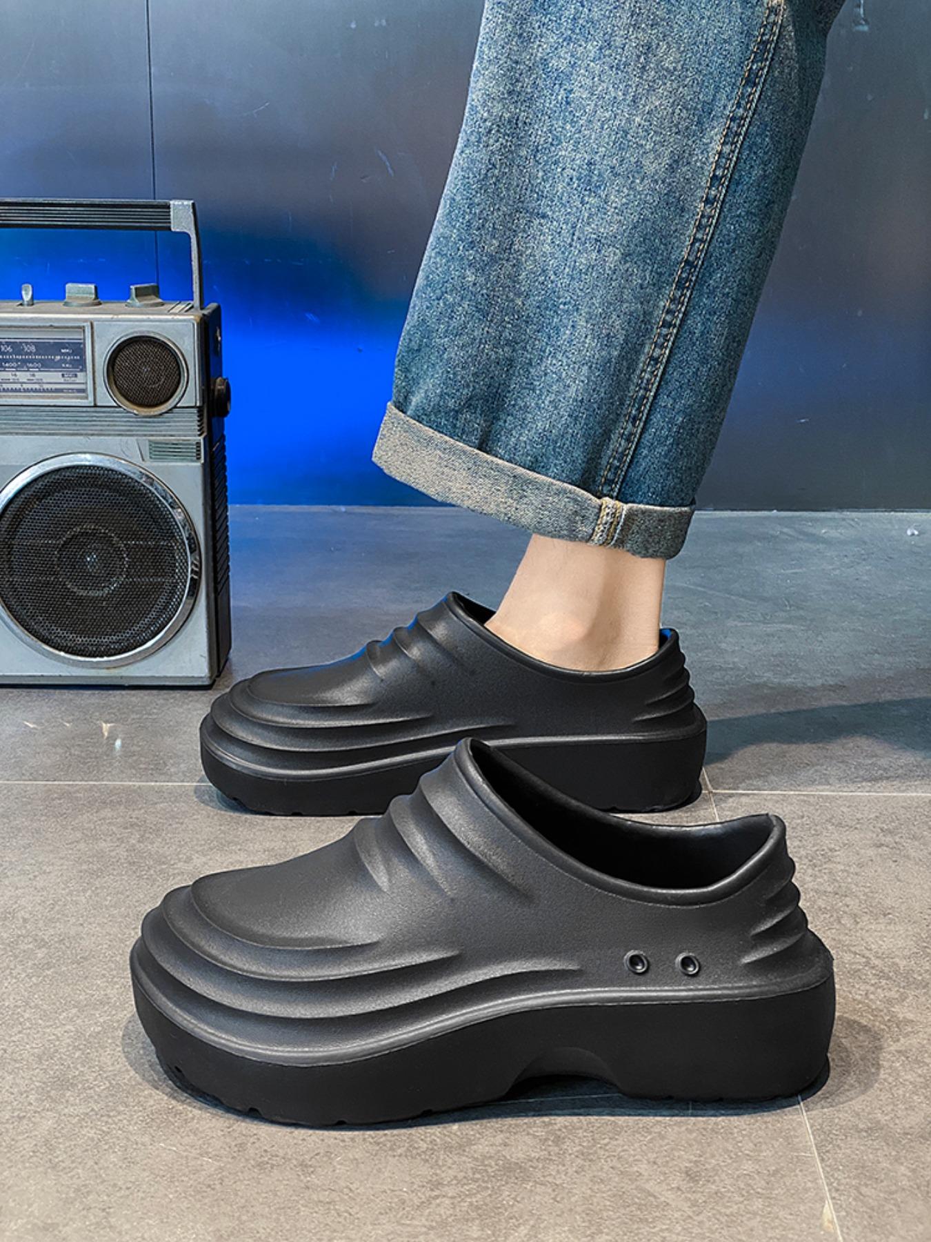 Unisex's Anti-slip Waterproof & Oil-proof Clogs, Casual Comfortable Breathable Clogs for Kitchen Work, Fashionable Shoes for Indoor & Outdoor Wear, Boy