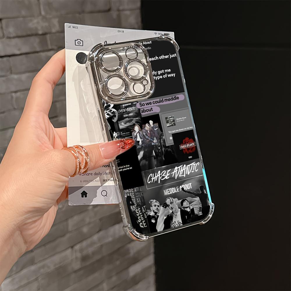 For iphone.Chase Atlantic Album Phone Case Compatible with for iphone 17, 16E, 16, 15, 14, 13, 12, 11 Mini, Pro, Max, Air, X, XR, XSMAX, 8, 7 Plus, Shockproof Transparent Soft Back Cover.
