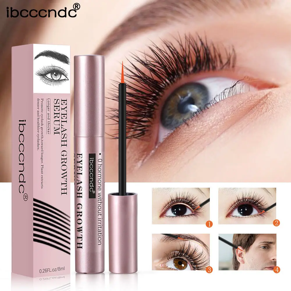 Eyelash Growth Serum Plant Extract Hormone Free Lash Enhancing Serum Boost Longer Thicker Denser Lashes & Eyebrows Irritation Free for Sensitive Eyes Thick and Long Eyelash Liquid Eyelash Eyebrow Natural Liquid Makeup Eyelash Enhancer
