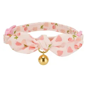 Rabbit ear pet collar, adjustable and detachable collar, cute style collar for dogs and cats, suitable for small dogs and cats.