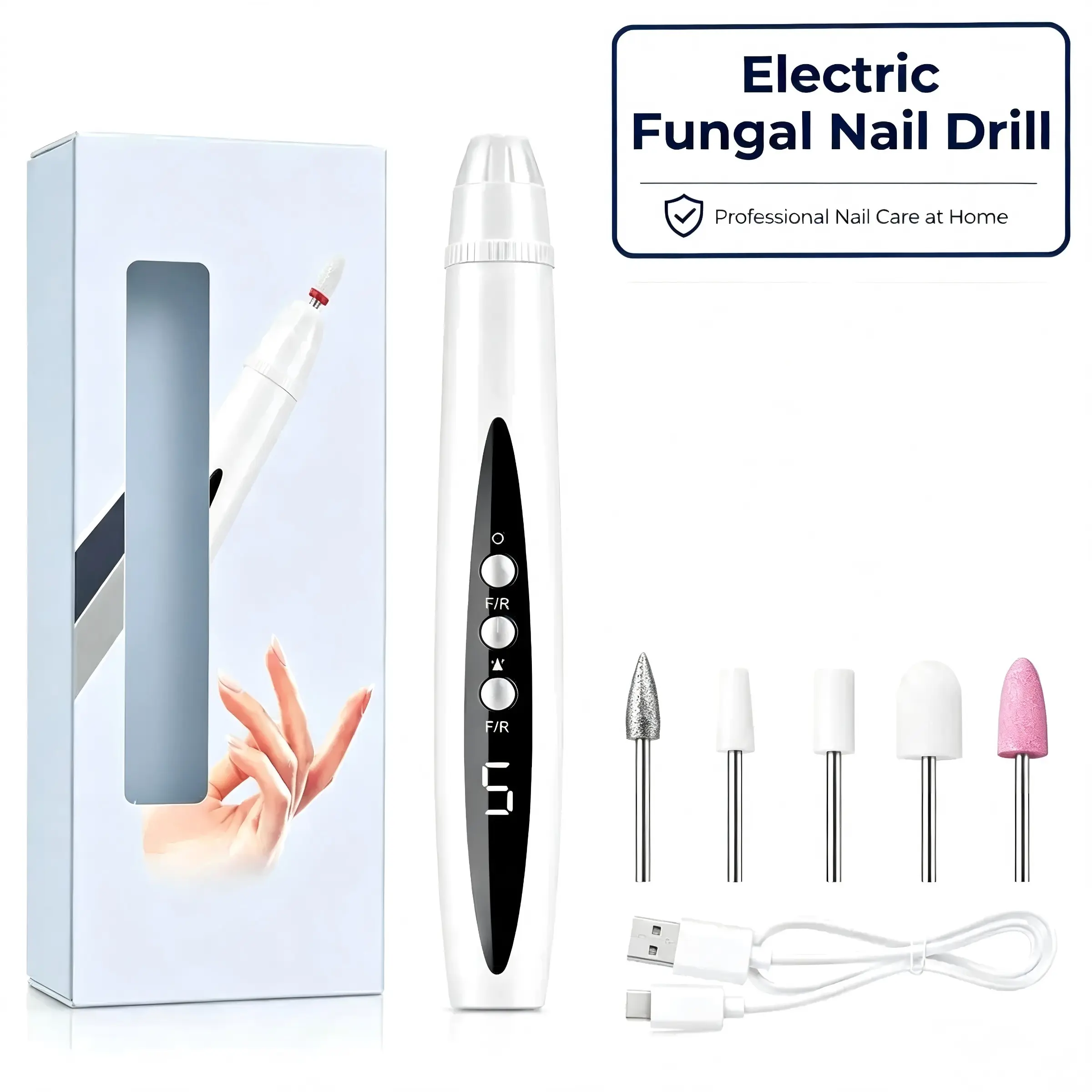 Rechargeable Electric Nail Drill, Wireless Polisher, Thick Hard Nails Repair, Lightweight Home Manicure Tool, Portable UV Light Lamp, Manicure Nail Care