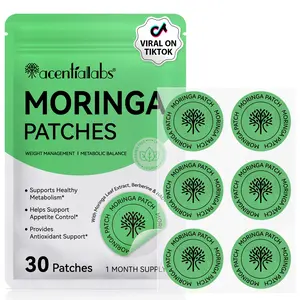 acentiallabs Upgraded Moringa Patches, 30-Count Pack—Advanced moringa patches, natural body patches suitable for both men and women, with a gentle formula suitable for all skin types
