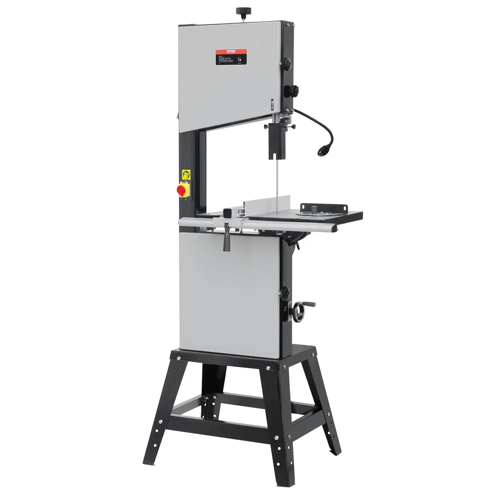 VEVOR Band Saw, 13.39-Inch, Benchtop Bandsaw with Stand, 440-846 RPM Continuously Viable Speed, 1100W 1-1/2HP, 110V, Optimized Work Light, and Miter Gauge, for Woodworking Aluminum Wood Metal Copper