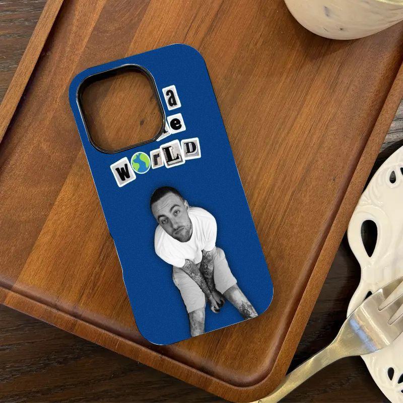Mac Miller-Themed 2-in-1 Dual-Layer Phone Case — Western Street Style Design. Compatible with iPhone 17/16/15/14/13/12. Drop-Resistant Hard Case — The Perfect Gift Choice.