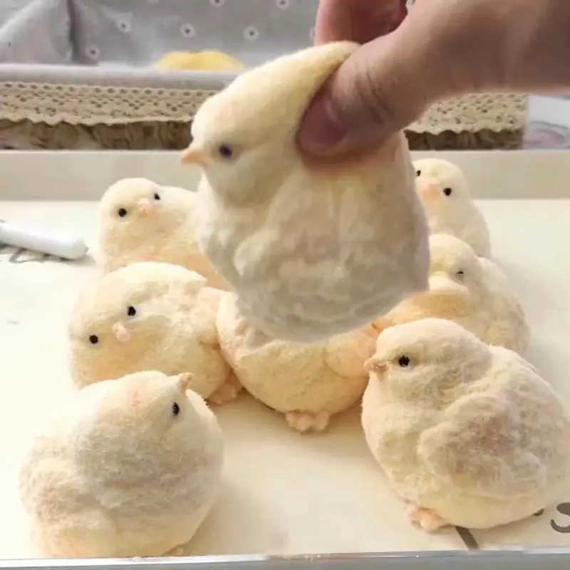 Fluffy Plush Simulated Chicken Toy With A Creamy, Soft Texture, Super Soft To The Touch, Food-Grade, An Adult Stress-Relief