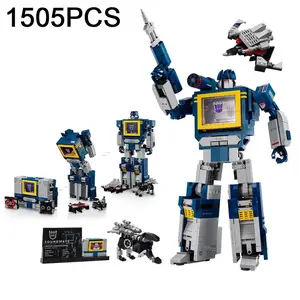1505PCS Creative Transformation Robot Soundwave Building Blocks MOC Assemble Bricks Toy Gift For Children Kids