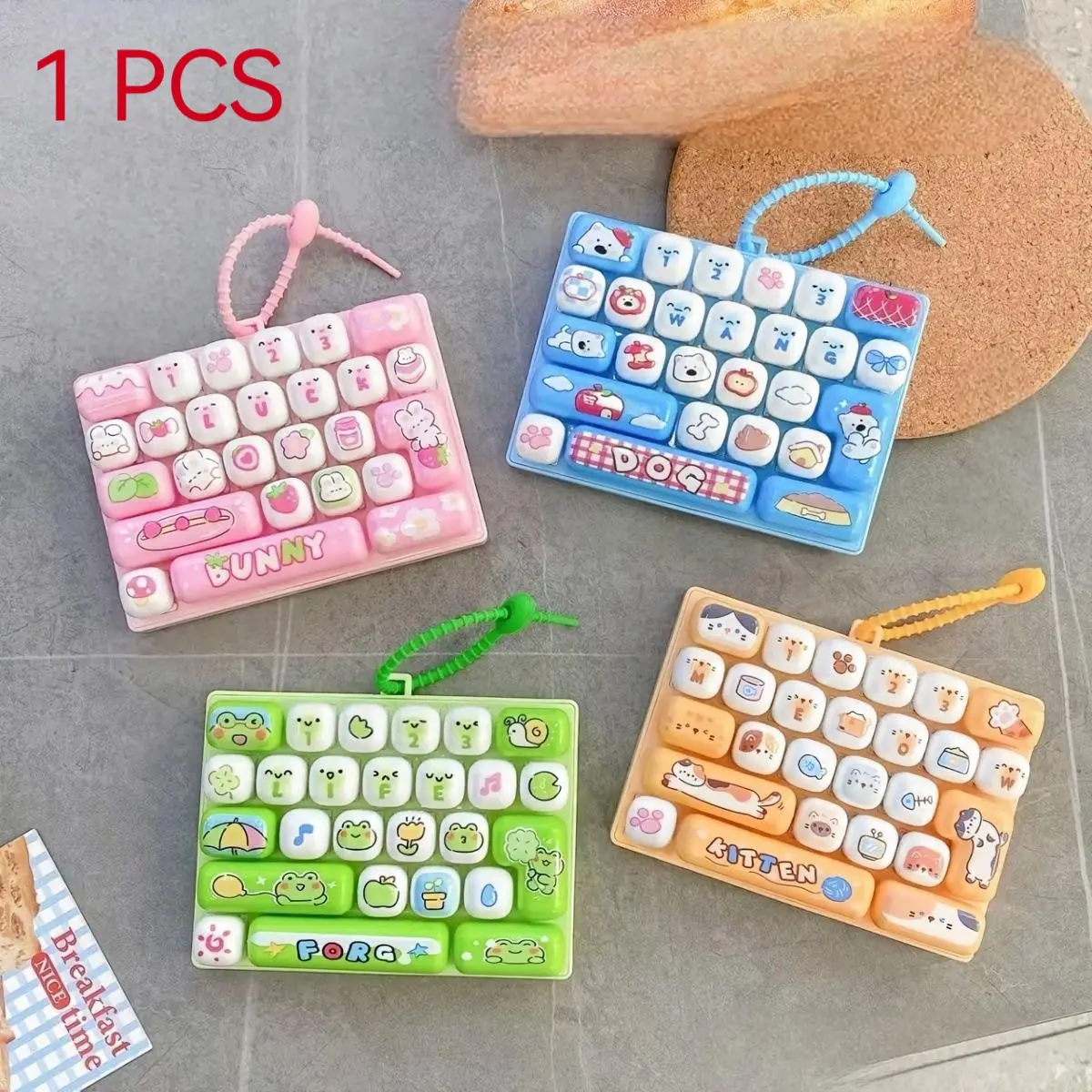 26-Key Stress Relief Keyboard Toy Keychain, Large Mood Booster, Press Fun Keyboard, Perfect for Relaxation and Entertainment