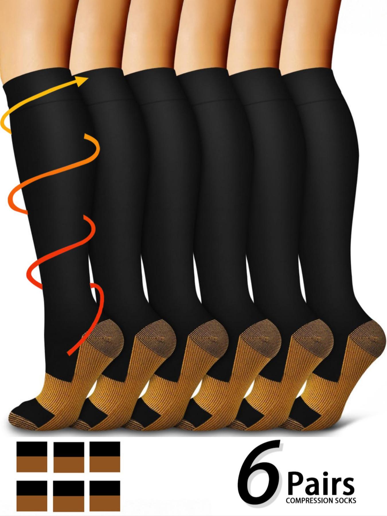 Unisex's Compression Socks, Sports Socks for Running, Nurses, Pregnant Women, Sports Socks for Improving Blood Circulation, Breathable Compression Socks