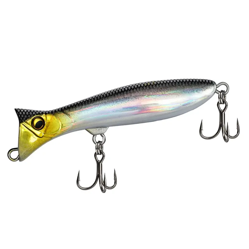 DeepJaw Outfitters Ultra Long Distance Cast Sinking Pencil Lures - Rear Weight Transfer 3-in, 0.25 Oz Vibrating Hard Stickbaits for Freshwater Bass, Saltwater Fishing, Bass Fishing Lures, Vibrates