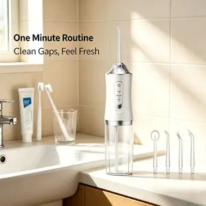 Rechargeable Oral Irrigator with 4 Nozzles, Suitable for Men and Women, High Value, The best bang for your buck