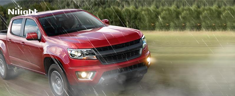 Nilight 2015 2016 2017 2018 2019 2020 Chevy Colorado Fog Light Assembly 5202 Bulbs Clear Lens