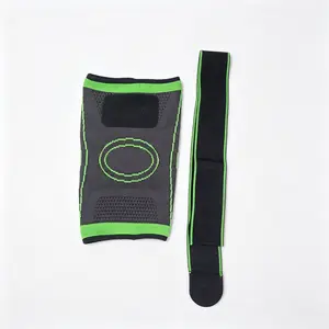 Adjustable Nylon Knee Brace, Compression Support for Knee Pain and Arthritis, Ideal for Running and Basketball, Unisex Sports Gear