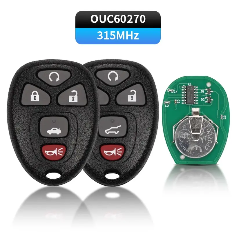5Buttons Remote Car Key 315Mhz For Chevrolet HHR Uplander Pontiac Montana SV6 Saturn Relay Buick Terraza Key Fob Replacement