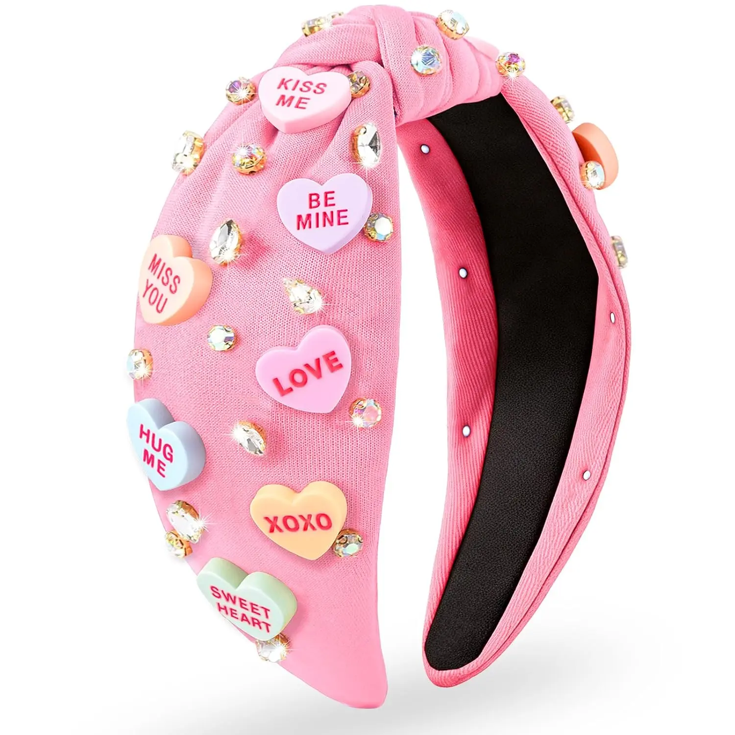 Valentines Headbands for Women Teen Girls, XOXO Love Heart Headband, Valentines Day Gifts for Her Teacher Daughter Wife Mom, Valentine Hair Accessories to Match Outfit Clothes Shirt Dress ()
