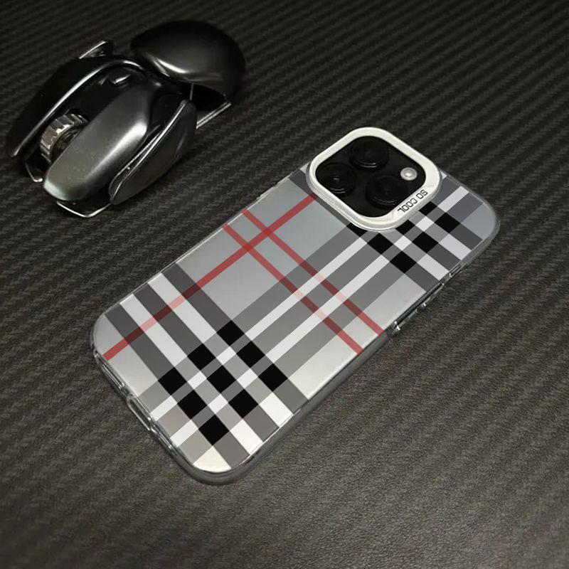 Luxury Shockproof TPU-Plastic Protective Smartphone Casing & Accessory, Stylish Classic Plaid Tech Accessory, Durable Protection for iPhone 17,16,16E,15,14,13,12,11,X,XS,XSMAX,7P,8P & a6 Series, Ideal Christmas Gift,summerwins summerwins