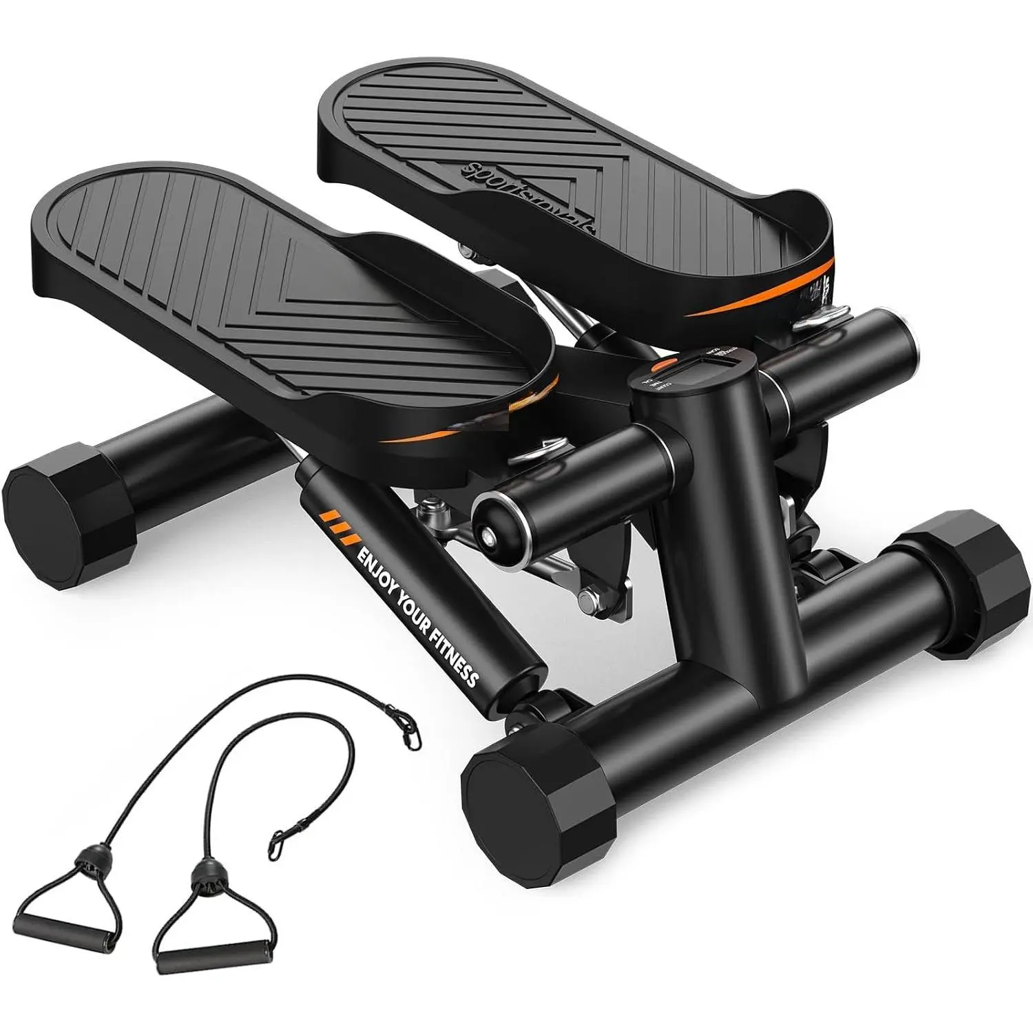 Stair Stepper,Twist/Mini Stepper for Exercise at ,Step Machine with Resistance Bands for Full  Workout, 350lbs+ Capacity