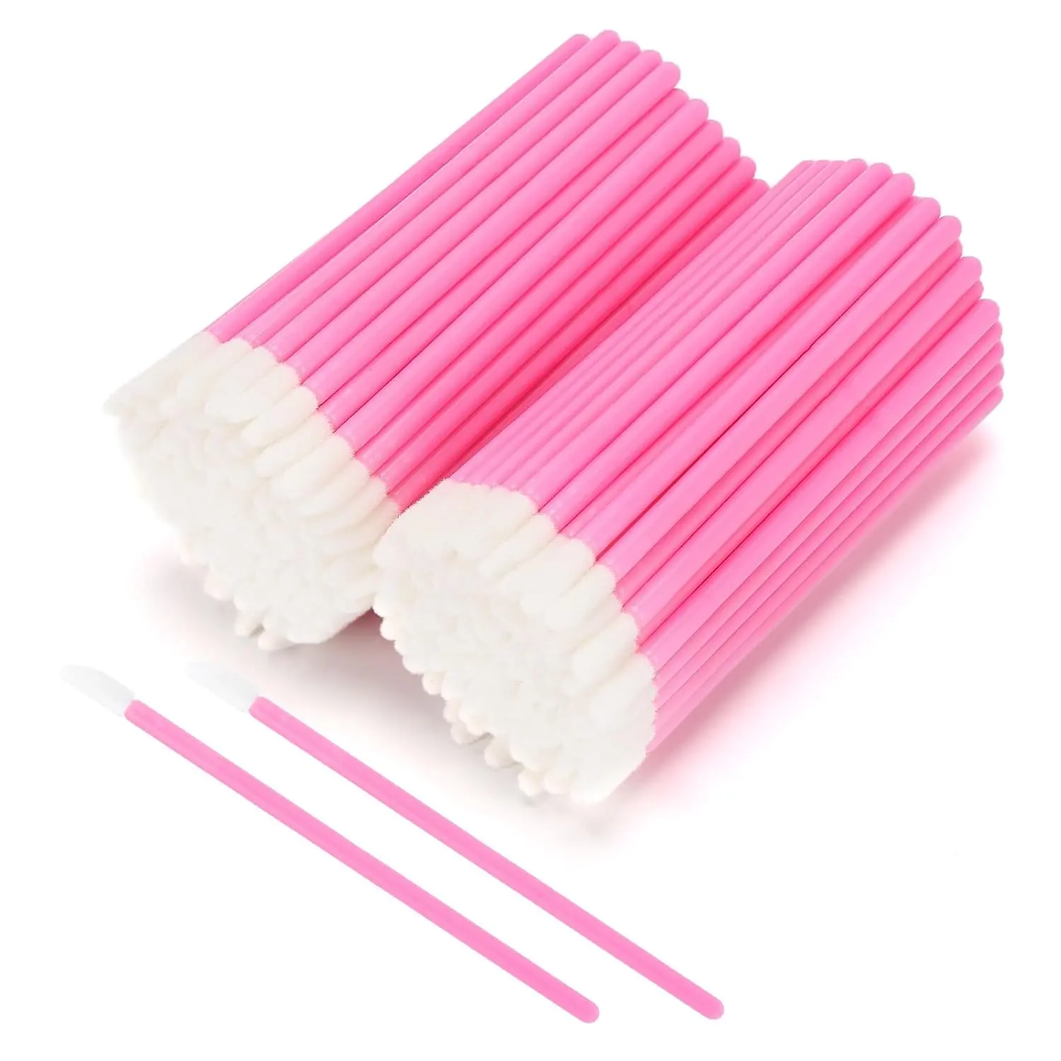 200 count Lip Wands Applicators, Disposable Lipstick Lint Free Brush Makeup Gloss Wands, Makeup Applicator Beauty Tool Kits