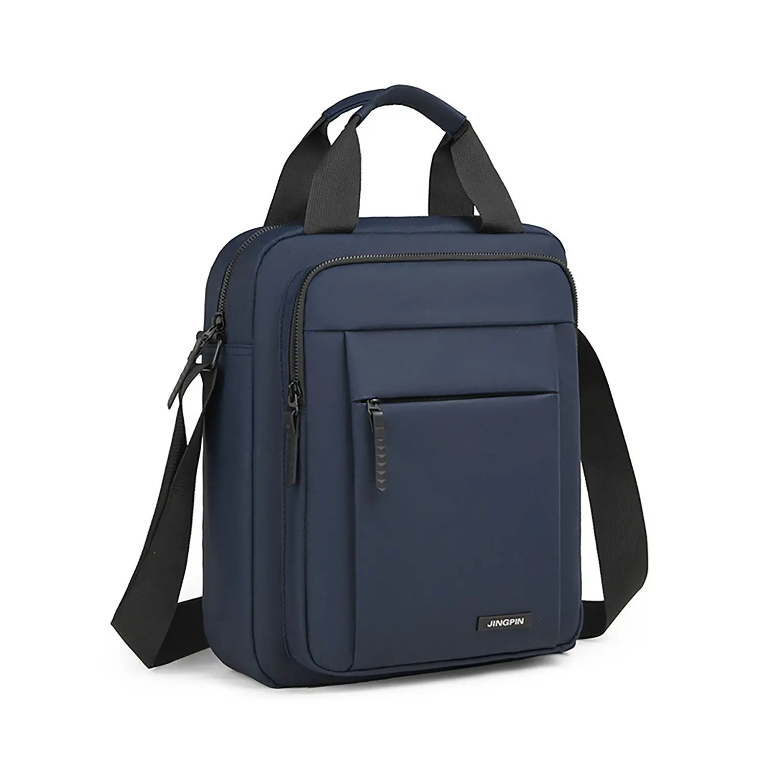 Men's Business Crossbody Bag, Large Capacity Waterproof Oxford Fabric, Vertical Handheld Briefcase, Daily Commute, Multi-Functional Work Bag