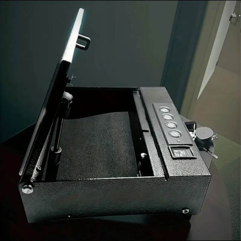 Biometric Fingerprint Safe Cabinet, Quick Access Top opening Drawer, Secure Storage Solution, Ideal for Home and Office Use