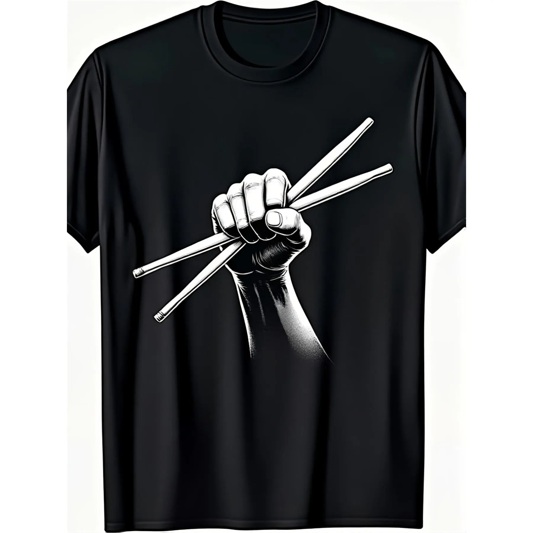 Men'S Retro Drum T-Shirt 'I'M a Drummer' Drum Drumsticks Graphic Loose Fit Short Sleeve Vintage Tee Suitable for Drummers Music Fans for All-Season Comfort Machine Washable Apparel for Comfortable, Casual T-Shirt Suitable for All Seasons