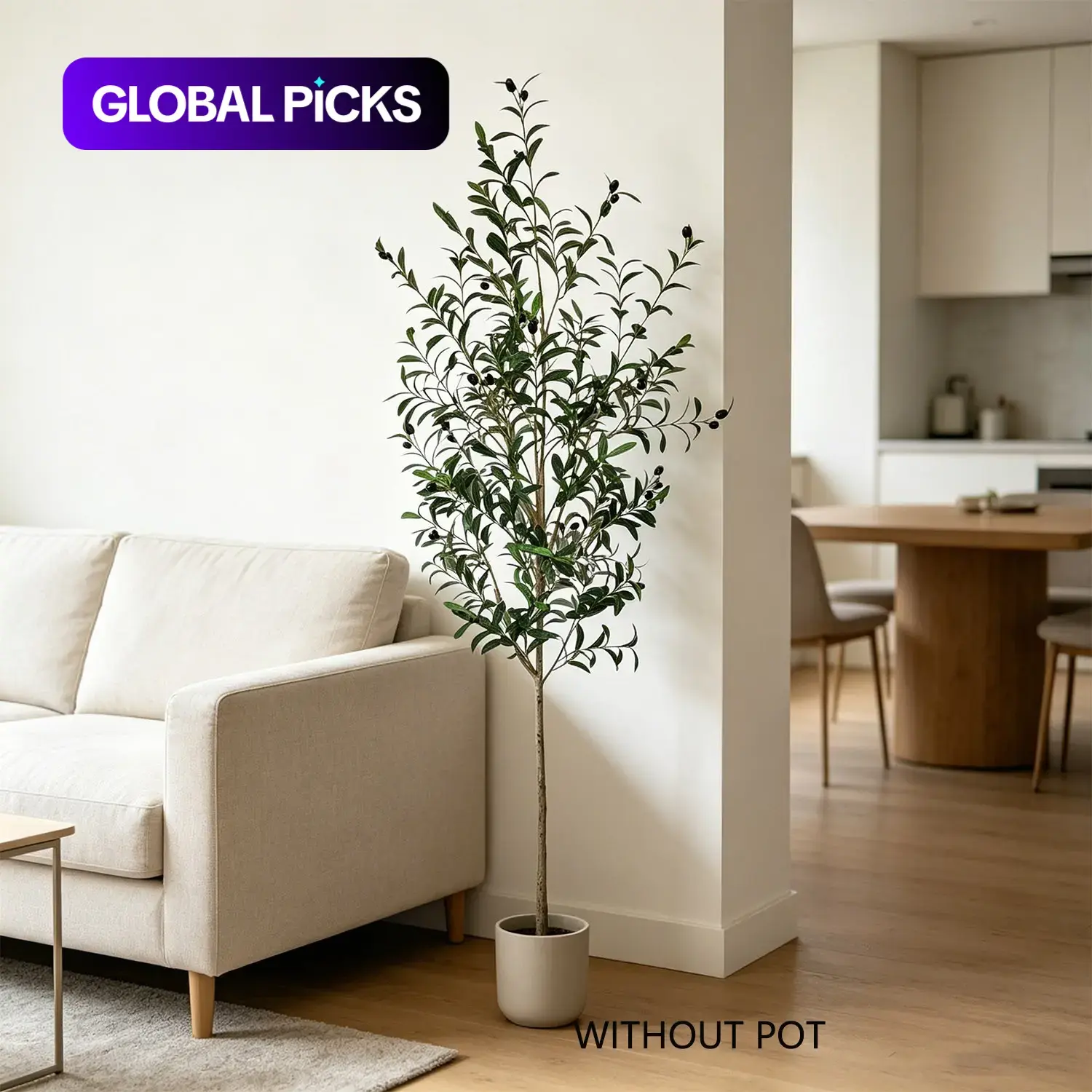 110-200cm Artificial Olive Tree, Fake Plant, Fake House Plants for Home, Office, Garden, Wedding, Store Decor, Indoor/outdoor Use Home Decor Artificial Trees (Easter, Christmas, Thanksgiving)