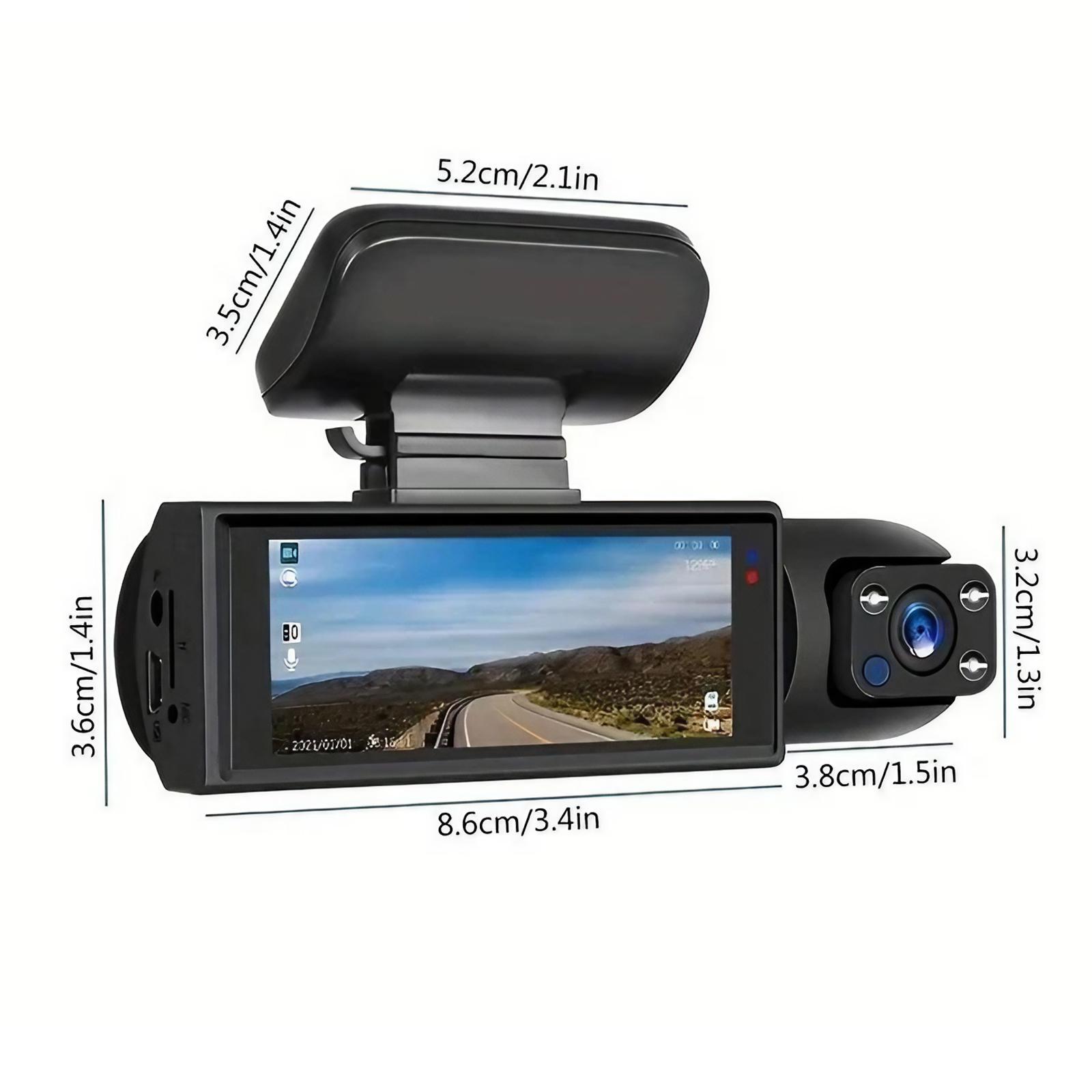 1080P HD Car DVR, Car DVR with 32GB Memory Card, Car Driving Recorder with Night-Vision Function, Video Recording Car Camera, Compact Mini Automotive Camera, Vehicle Police Dashcams