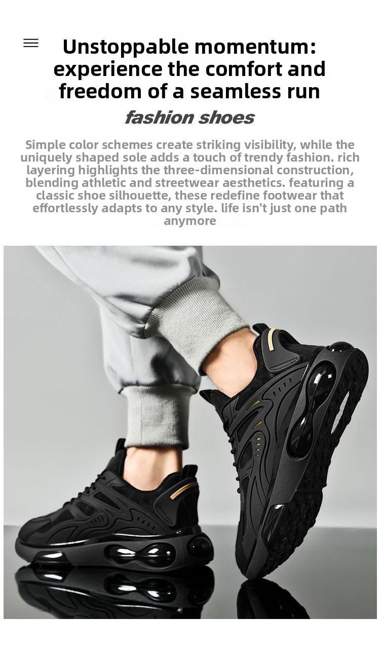 Men's Shoes 2026 Spring and Autumn New Breathable Shoes Men's Trendy Versatile Thick-Soled Casual Sports Shoes Mesh Dad Shoes