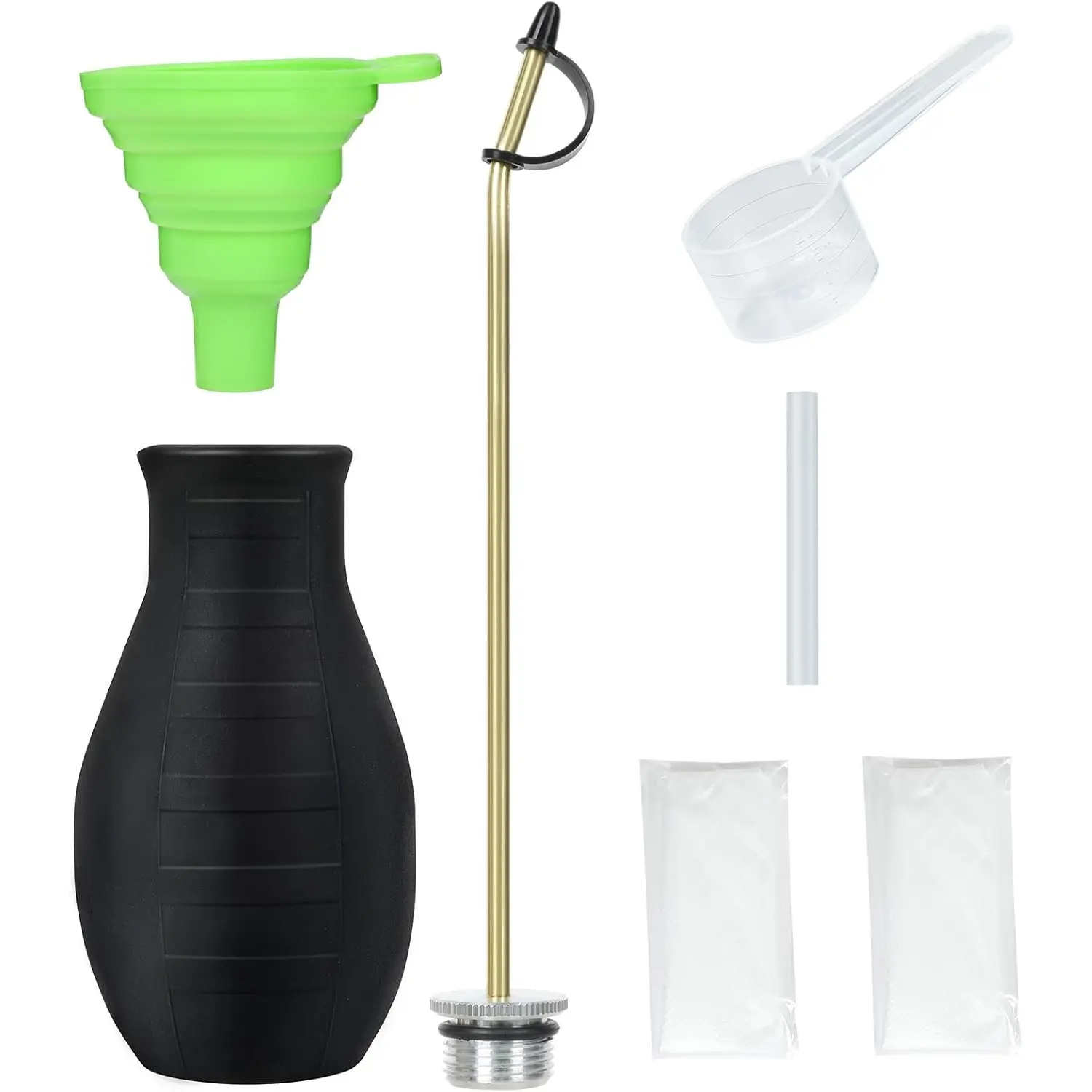 Diatomaceous Earth Duster, Powder Sprayer, Garden Duster Applicator Dispenser with Long Plastic Tube for Organic Gardening Agricultural Supplies for Diatomaceous Earth & Other Home Powder Applications