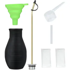 Diatomaceous Earth Duster, Powder Sprayer, Garden Duster Applicator Dispenser with Long Plastic Tube for Organic Gardening Agricultural Supplies for Diatomaceous Earth & Other Home Powder Applications