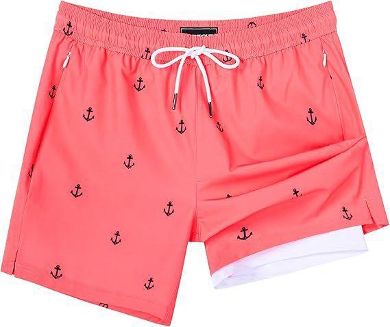 Men's Beach Shorts with Mesh Lining Quick Dry Swimwear, Hawaiian Style Pockets quick dry swim trunk wetsuit Women's Compression Volleyball Shorts Quick-Dry Breathable Swim Trunks Camo Camouflage Swimsuit Bikini Set