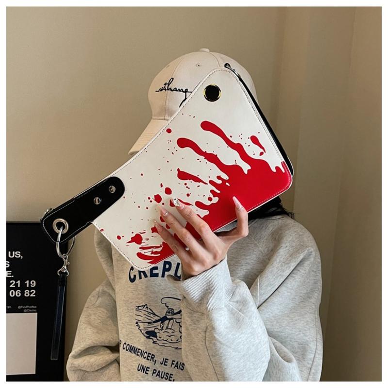 Women's High-end, Creative And Personalized Bags, Halloween Kitchen Knife Clutch, Hand-carrying Cross-body Bag