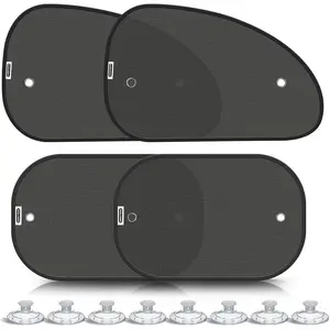 2026 New Upgrade Car Window Shades for Side Window(4 Pack),Car Window Shade for Baby with 8 Suction Cups,Sun Shade Side Window Can Blocks 99.98% UVR,Sun Shade for WindowGift.