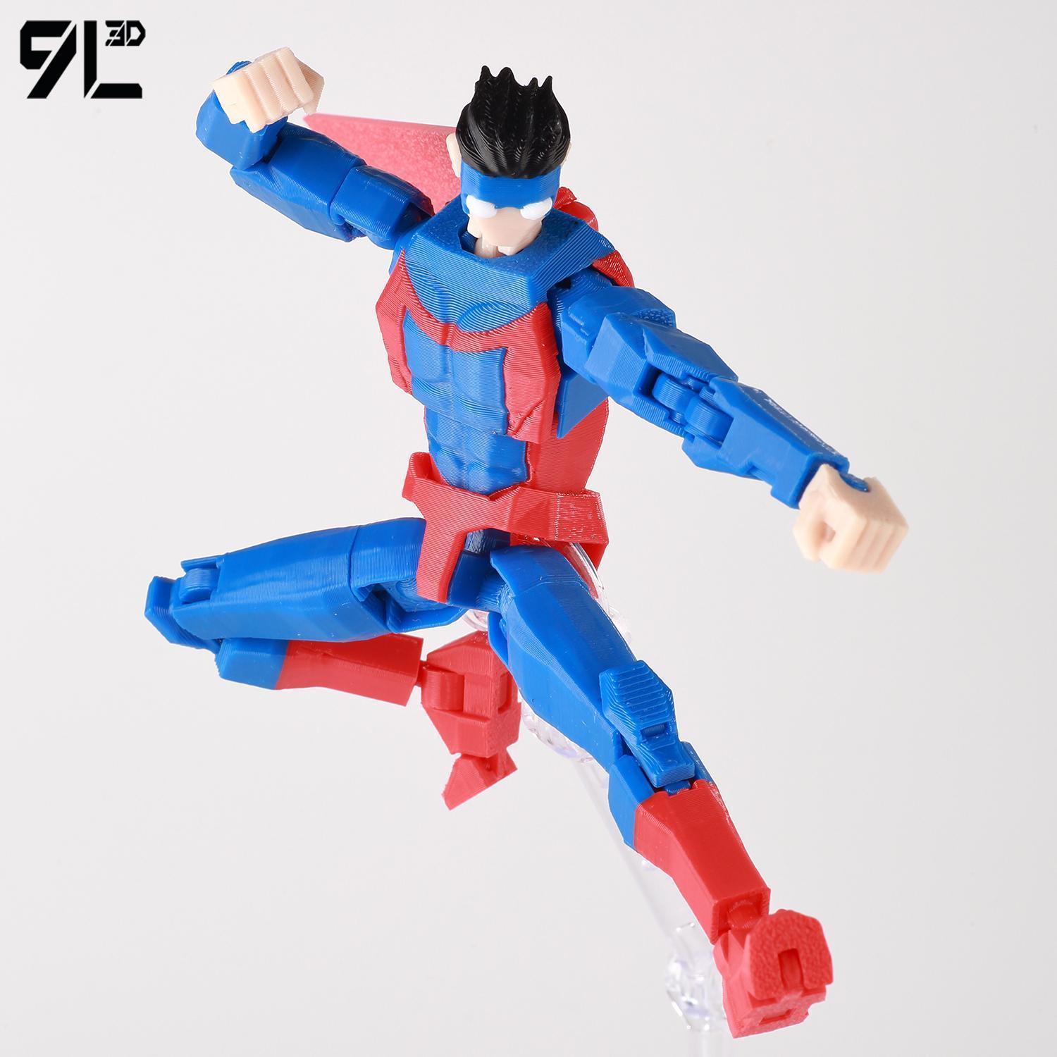 9L3D Printed Superheroes Invincible SuperMark Anime Multi-Jointed Shapeshift Toys Action Figures Mannequin Model Ornaments Gifts