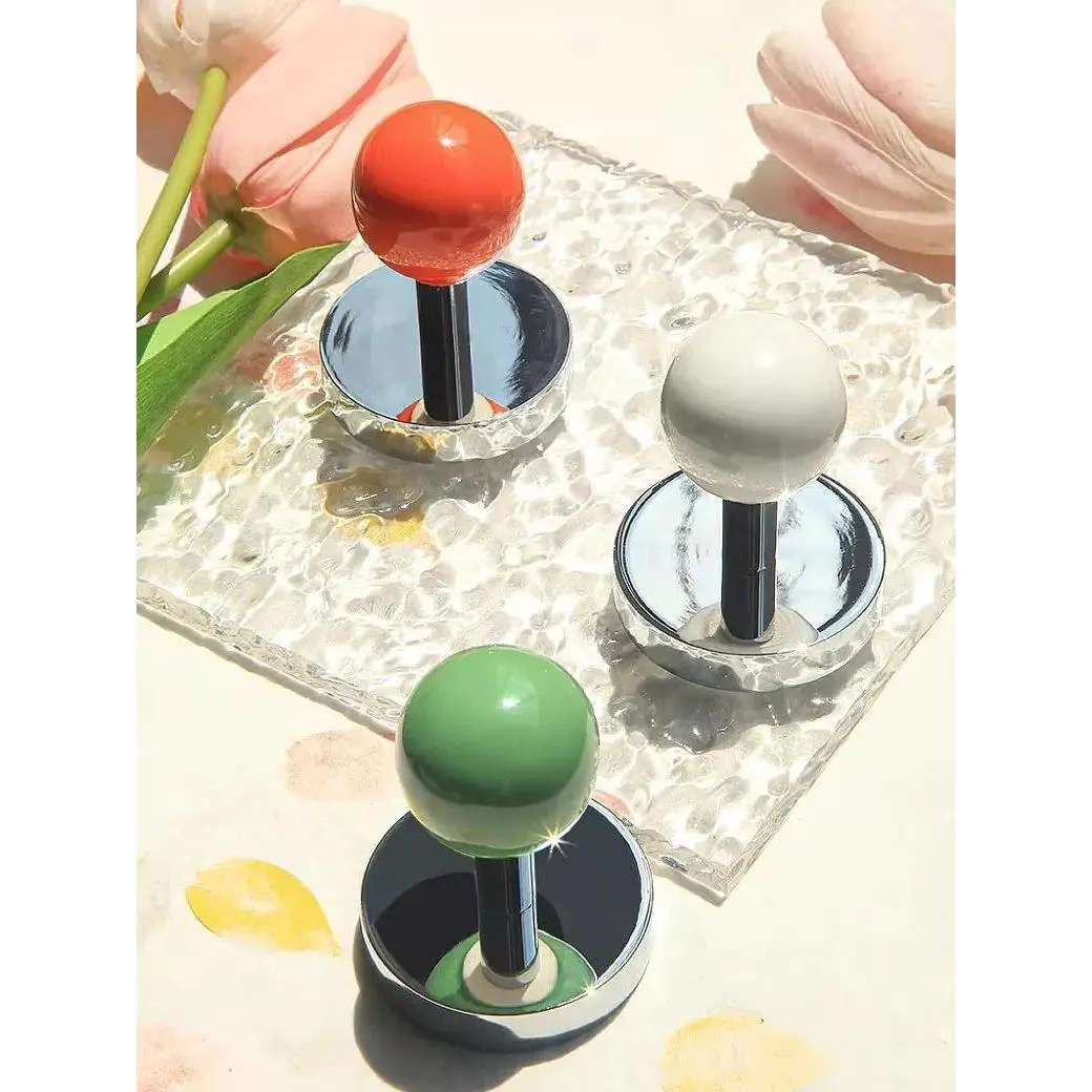 Colorful Ceramic Ball Hanging Mount Hooks with Brass & ABS Parts, Durable Adjustable Home Organizer (Includes Screws), Holds 10-15 Kg for Hats & Bags, Clothes (Kids Room, Modern Bathroom)