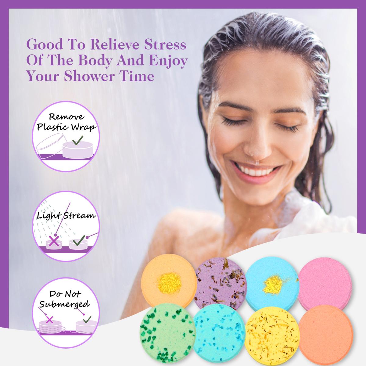 Shower Steamers Aromatherapy Mothers Day Gifts for Women 8 Pack, Shower Bombs Birthday Gift for Mom with Lavender Natural Essential Oils, Self Care Gifts for Women Lover Home Spa