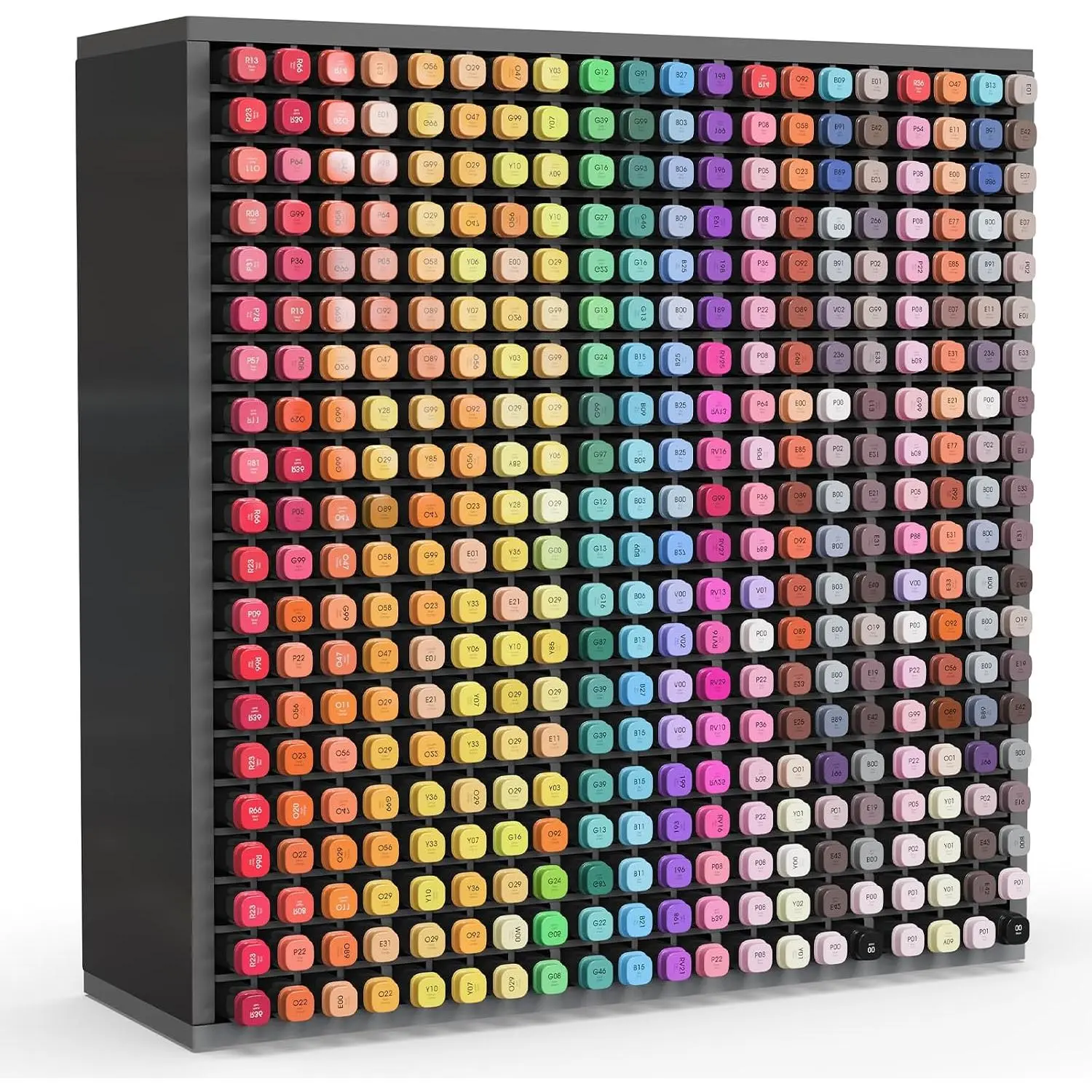 400 Slots Marker Organizer for Desk, Stackable, Black |  Marker Storage Rack, Pen Color Pencil Holder, Art  Organizer for  Office Classroom