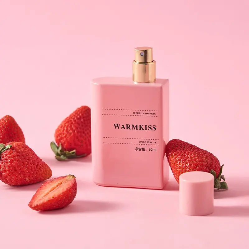 Warmkiss Strawberry Milkshake Perfume for Women, Fruit Scented, Food Fragrance, Long-Lasting, Elegant Aroma, Perfect Gift Choice