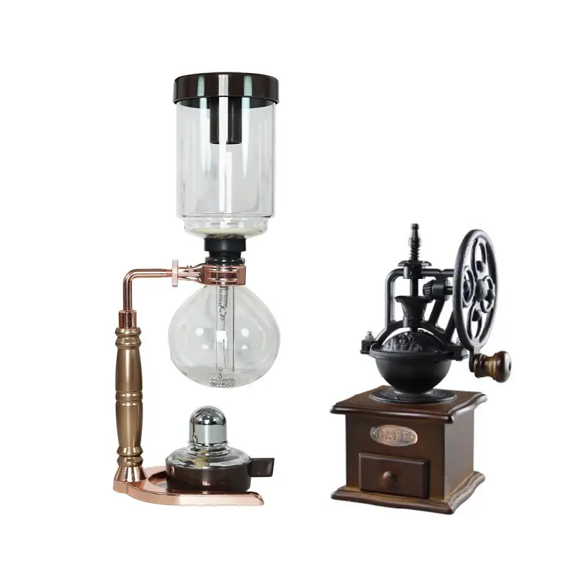 Siphonic coffee pot home use siphonic pot set glassware coffee machine 3 servings 5 servings