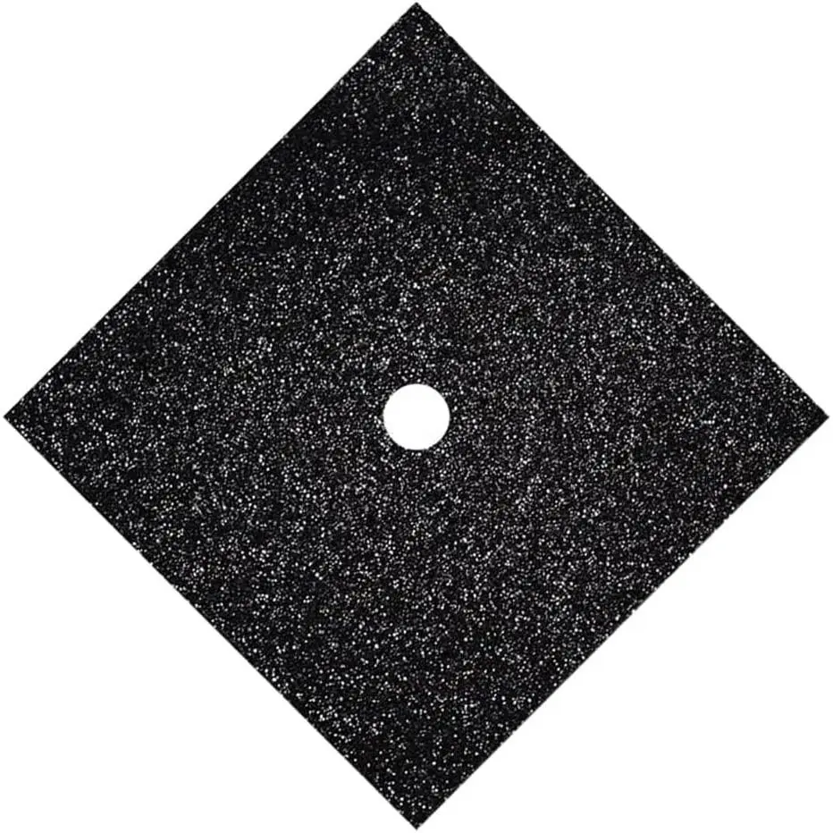 Graduation Cap Topper Decorations, 10" x 10" Single Sheet Glitter Paper Card for Grad Cap DIY Crafts (Black)