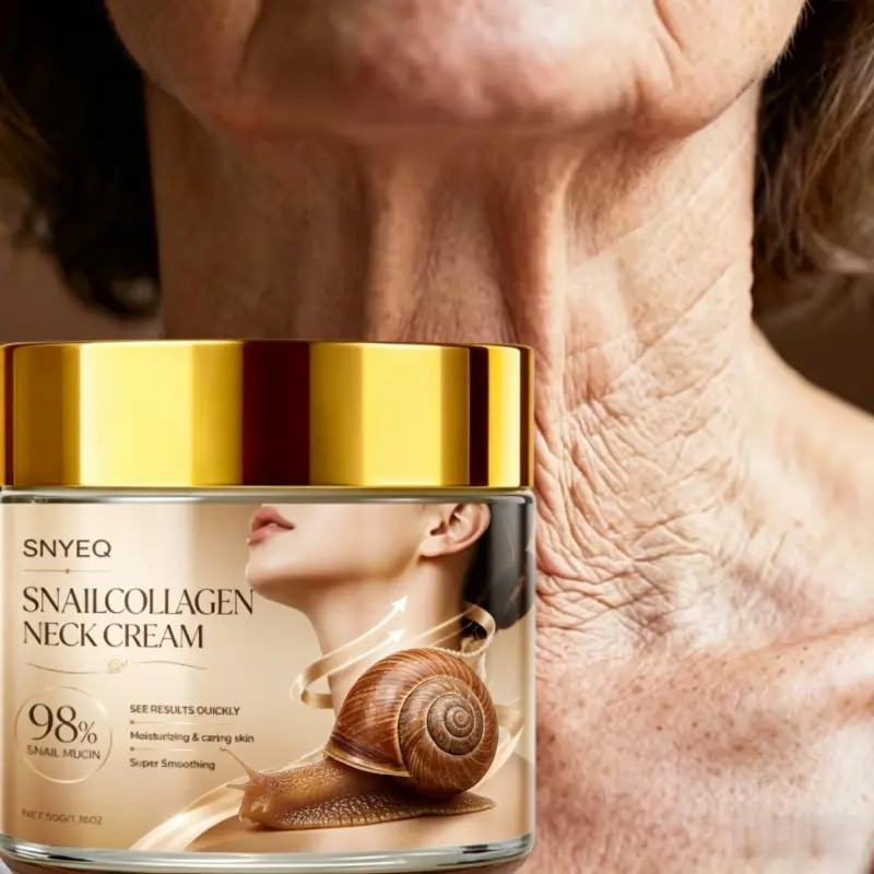 Professional Snail Mucin & Collagen Moisturizer Cream 50g/1.76oz | 2-Min Instant Lifting, 24H Hydration, Immediate Smoothing | 96% Snail Mucin, Hyaluronic Acid, VC & VE | Suitable for All Light Skin Tones
