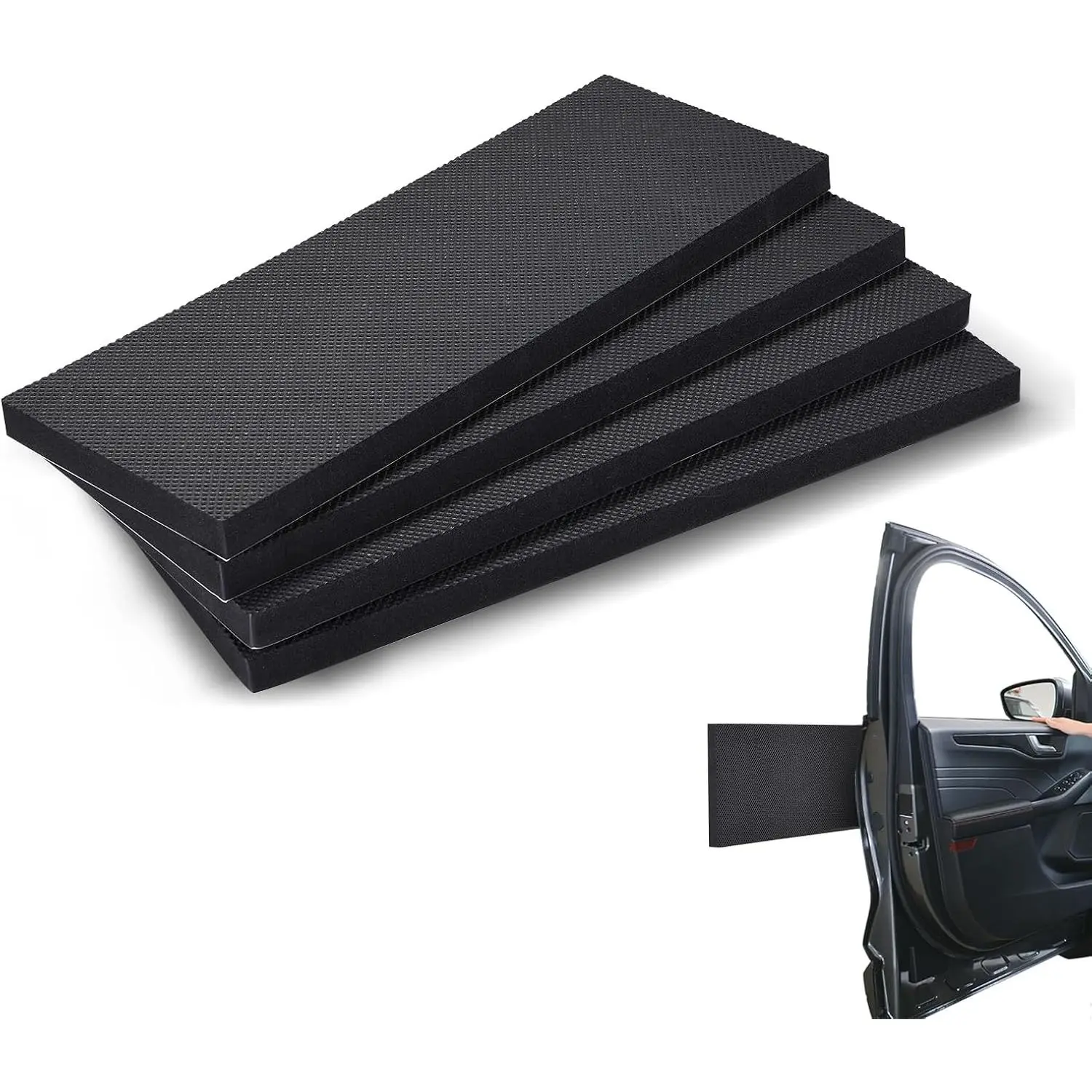 4 Pack Garage Wall Protector, 0.8" (20mm) Thick |  Door Protector for Parking , Garage Bumpers for  Doors, Bumper Guards, Garage Stopper for  Protection