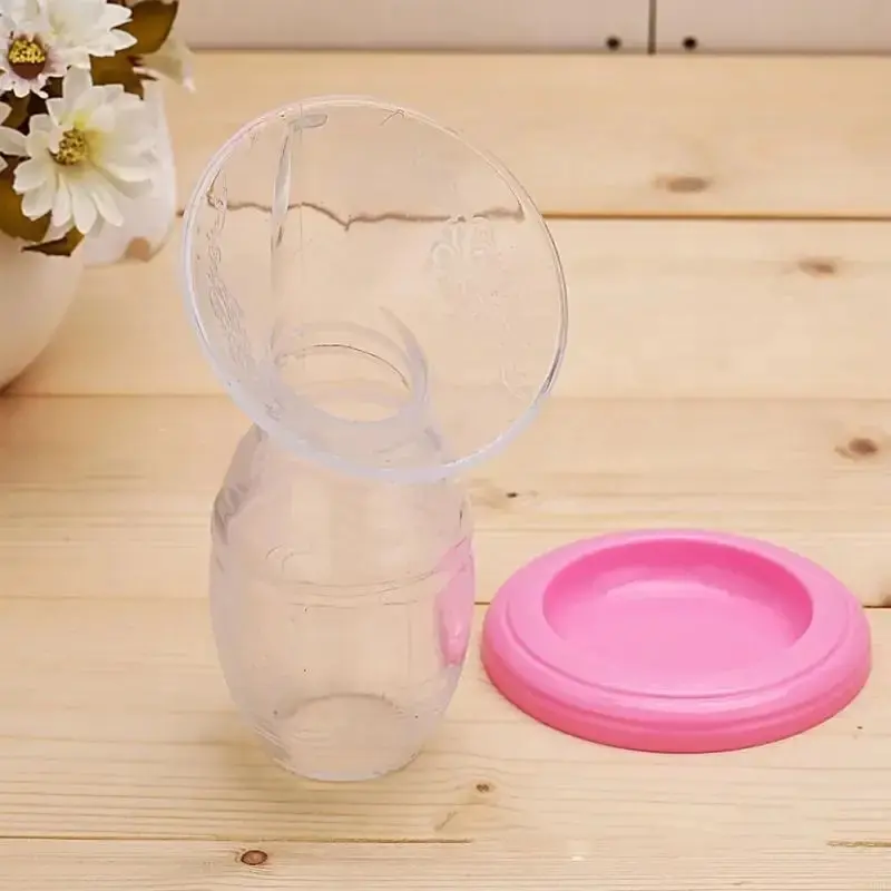 1 manual breast pump for infants, automatic correction of breast milk, silicone breast milk collector, anti overflow breast milk collector